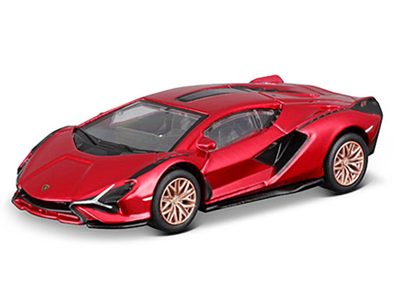 Lamborghini Sian FKP 37 Red Metallic "Speed Icons" Series 1/64 Diecast Model Car by Maisto-1